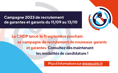 CNDP :  recrutement de garant.e.s de la concertation